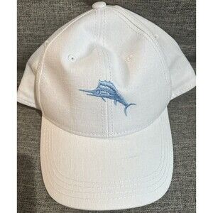 TOMMY BAHAMA Tip Your Cap Baja Margarita Recipe Marlin Mesh Hat : Ivory + Blue